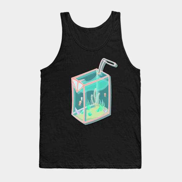 Juice Box Aquarium Tank Top by TrickyyPrints